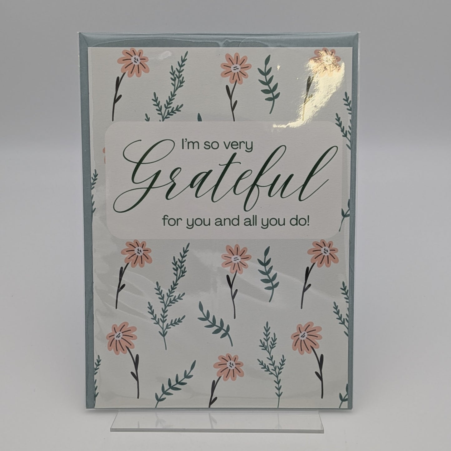 Faux Floral Market Cards
