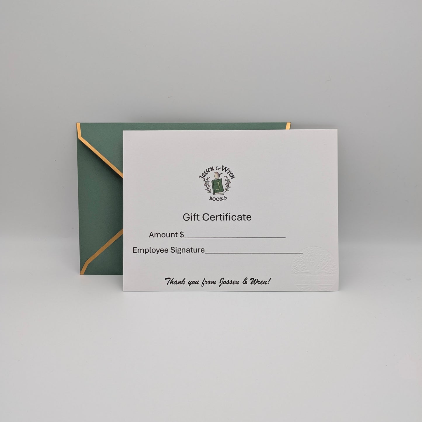 Jossen & Wren Gift Certificate